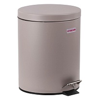 Ведро-контейнер для мусора (урна) с педалью LAIMA Classic, 12 л, серое, матовое, металл, со съемным внутренним ведром в Бресте