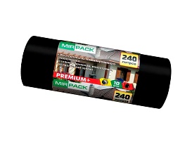 Мешки для мусора 240 л, ароматизированные, черные, в рулоне 10 шт., ПВД 45 мкм, 1300х930 мм, PREMIUM+, 24010830 в Бресте Мешки для мусора 240 л, ароматизированные, черные, в рулоне 10 шт., ПВД 45 мкм, 1300х930 мм, PREMIUM+, 24010830 в Бресте