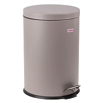 Ведро-контейнер для мусора (урна) с педалью LAIMA Classic, 20 л, серое, матовое, металл, со съемным внутренним ведром в Бресте