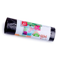 Мешки для мусора 30 л, черные, в рулоне 20 шт., ПНД, 6 мкм, 600х500 мм, Концепция Быта ЭкоДом, 601348 в Бресте