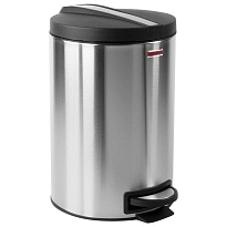 Ведро-контейнер для мусора (урна) с педалью LAIMA Modern, 12 л, матовое, нержавеющая сталь, со съемным внутренним ведром в Бресте