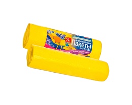 Мешки для мусора 35 л, ароматизированные, Лимон, желтые, в рулоне 10 шт., ПНД, 12 мкм, 560х530 мм, GRIFON Aroma, 101-080 Li в Бресте