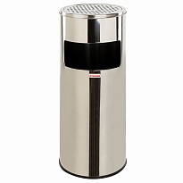 Урна с пепельницей 27 л, нержавеющая сталь, зеркальная, LAIMA PROFESSIONAL в Бресте