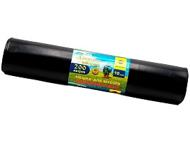 Мешки для мусора 200 л, ароматизированные, черные, в рулоне 10 шт., ПВД, 100 мкм, 1200х800 мм, Добрыня, Dob20010black в Бресте Мешки для мусора 200 л, ароматизированные, черные, в рулоне 10 шт., ПВД, 100 мкм, 1200х800 мм, Добрыня, Dob20010black в Бресте