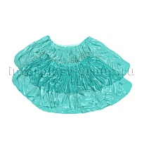 Бахилы бирюзовые 2000 шт (1000 пар), 16 мкм, однослойные, с одной резинкой, Эконом в Бресте