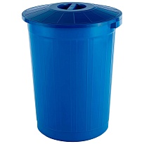 Мусорный бак с крышкой 60 л синий 60 синий в Бресте