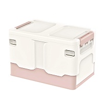 Ящик пластиковый складной белый, дно розовое, 370х240х240 мм в Бресте Ящик пластиковый складной белый, дно розовое, 370х240х240 мм в Бресте