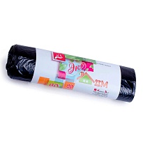 Мешки для мусора 60 л, черные, в рулоне 20 шт., ПНД, 7 мкм, 700х600 мм, Концепция Быта ЭкоДом, 601349 в Бресте
