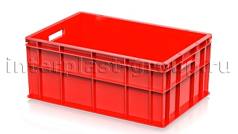 Ящик для молока, мяса, овощей и фруктов сплошной красный в Бресте