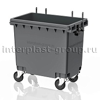 Мусорный контейнер 770 л серый без крышки 770 серый в Бресте