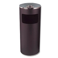 Урна металлическая с пепельницей, Титан, 29 л, черная, оцинкованная сталь в Бресте