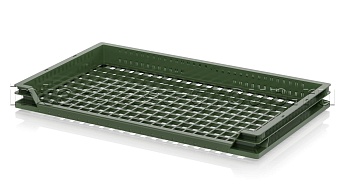 Ящик (лоток) для хлеба, овощей и фруктов трехбортный зеленый в Бресте
