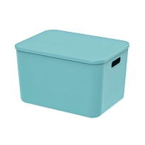 Ящик пластиковый вкладываемый бирюзовый 410х305х245 мм в Бресте