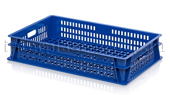 Ящик (лоток) для хлеба, овощей и фруктов перфорированный синий в Бресте