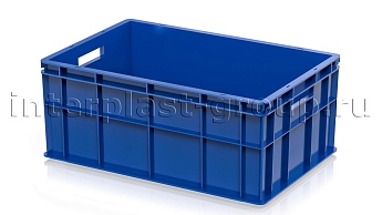 Ящик для молока, мяса, овощей и фруктов сплошной синий в Бресте
